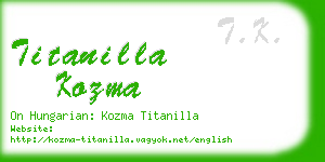 titanilla kozma business card